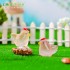 مجسمه دکوری شب تاب مرغ و خروس