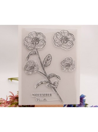 ست مهر شفاف طرح گل