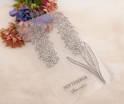 ست مهر شفاف طرح گل