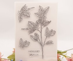 ست مهر شفاف طرح گل