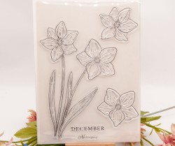 ست مهر شفاف طرح گل