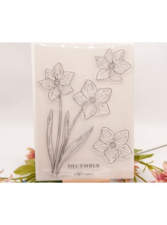 ست مهر شفاف طرح گل