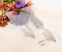 ست مهر شفاف طرح گل