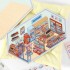 استیکرهای طرح 3D ساختنی مغازه