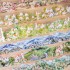 چسب واشی یک روز زیبا در دهکده کوهستانی