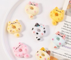 مجسمه دکوری دونات گربه ای