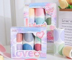 ست چسب واشی دایره های رنگی