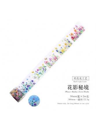 چسب واشی شفاف طرح گل