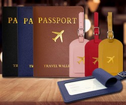 تگ چمدان و جلد پاسپورت