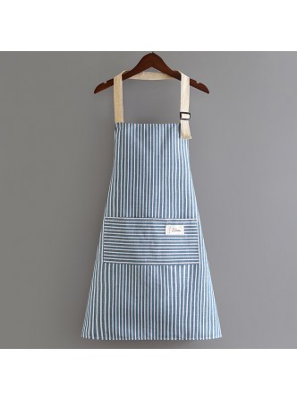 پیش بند راه راه نخی