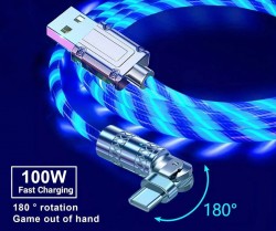 کابل شارژ LED سری چرخشی