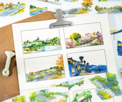 چسب واشی استیکری چشم اندازهای رؤیایی