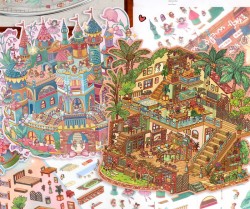 ست استیکر 3D قلعه اسرارآمیز