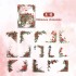 ست استیکر طرح کادر گل