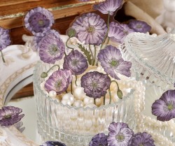 برچسب نیمه شفاف طرح گل