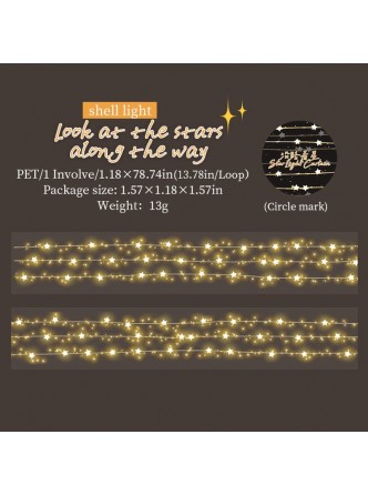 چسب واشی ریسه هولوگرامی ستاره