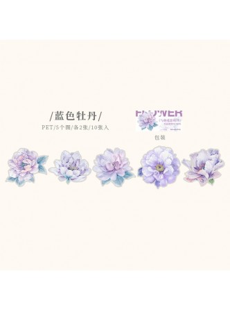 استیکر نیمه شفاف طرح گل