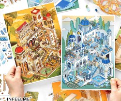 ست استیکر 3D خانه رؤیایی