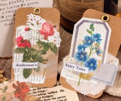 ست استیکر شفاف طلاکوب گل