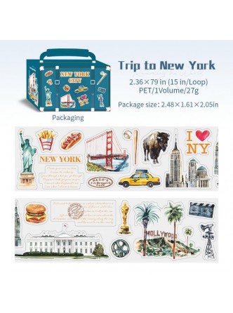 چسب واشی استیکری یک چمدان و صدها مقصد