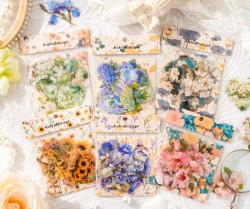 استیکر شفاف گلدان گل