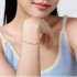 دستبند نقره شب تاب پروانه