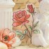 استیکر نیمه شفاف طرح گل