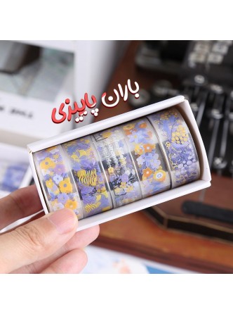 پک چسب واشی شفاف گل
